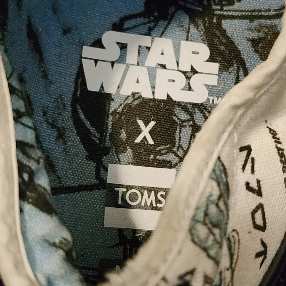 Toms Star Wars Boba Fett Mens Size 10 Lace Shoes Black Sole‎